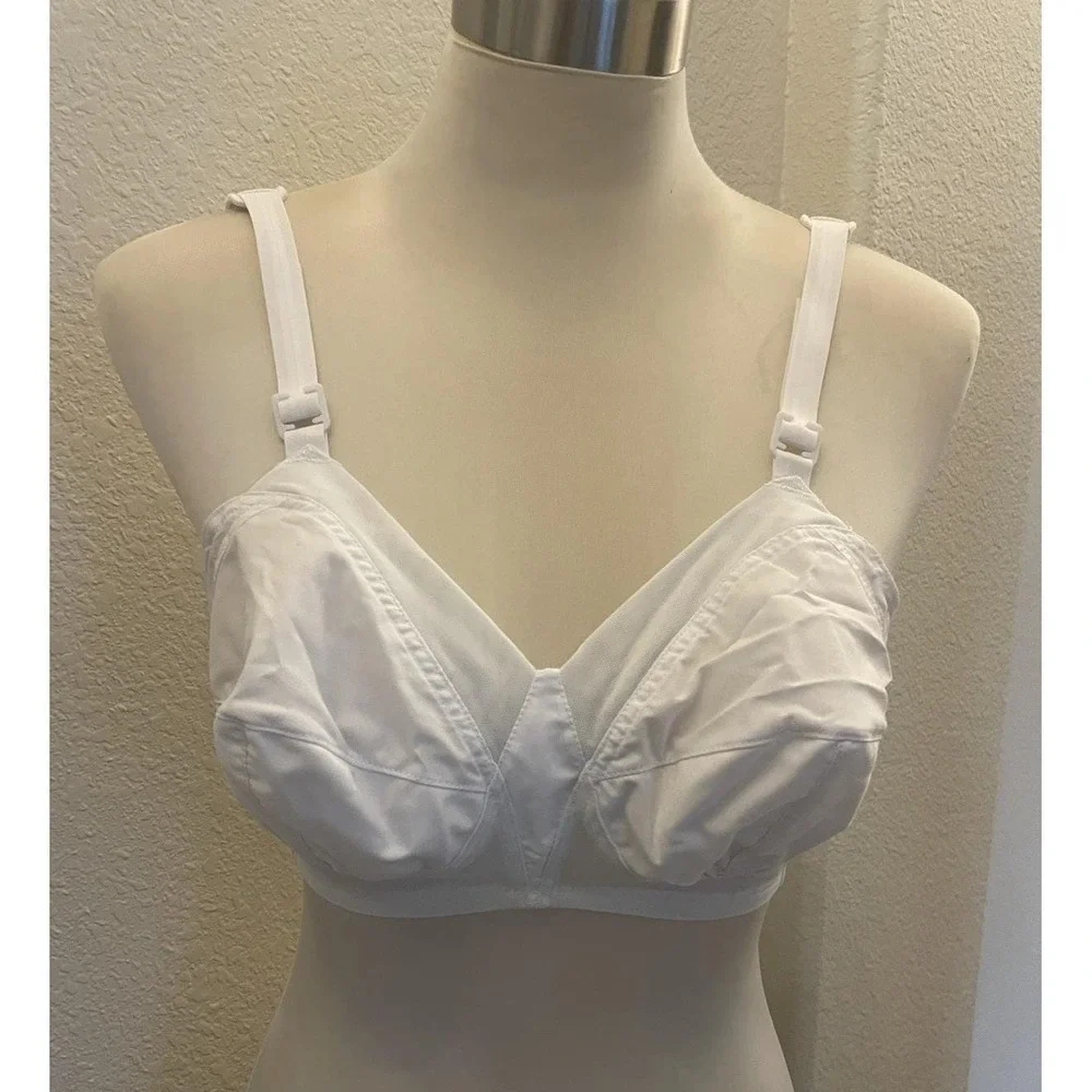 Retro Vtg NOS‎ White Exquisite Form Pointy Bullet Bra 36 B Pinup Girl  NIP New